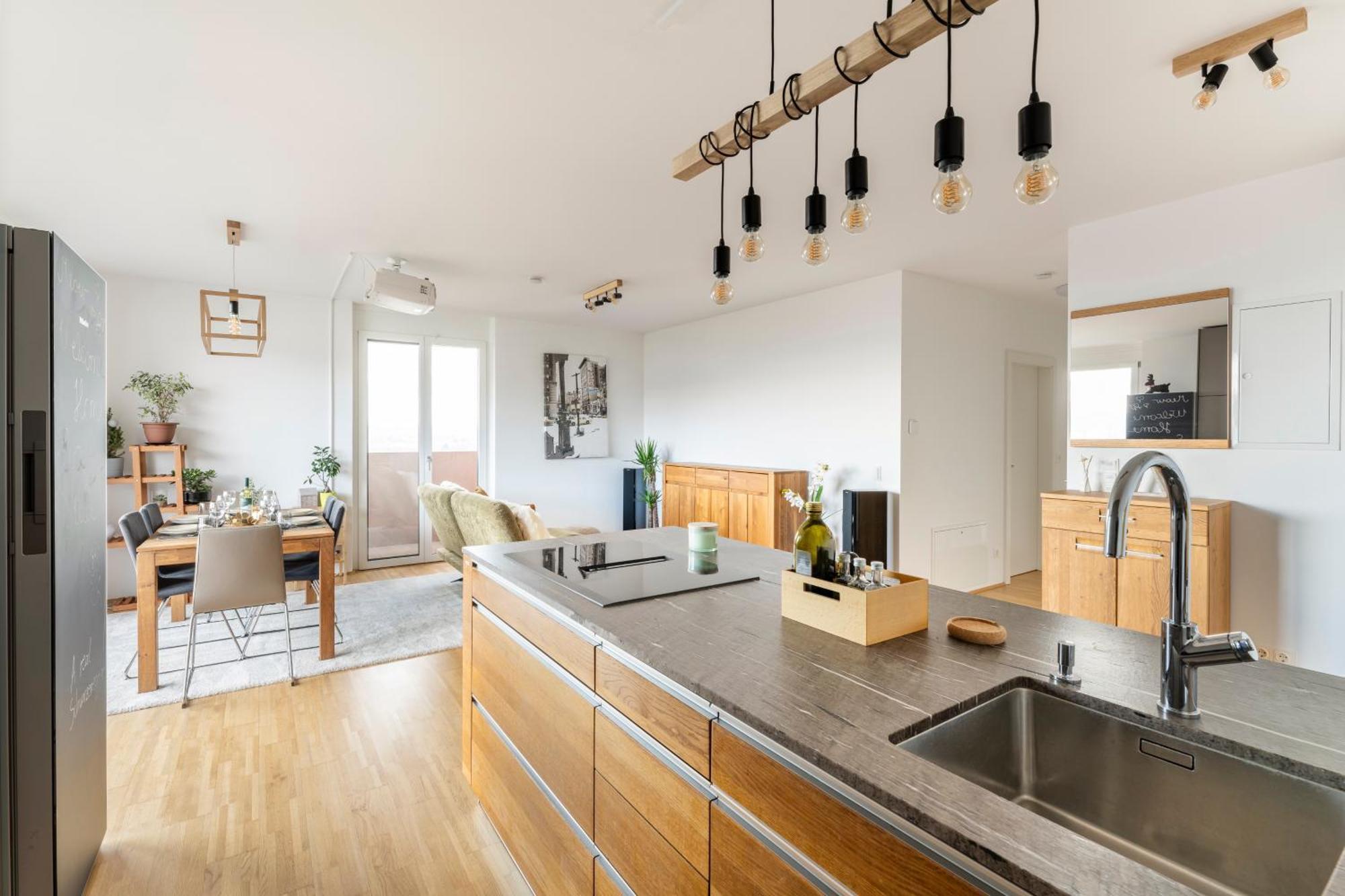 Edler Wohnraum Panoramablick 3 Sz Boxspringbetten, E-Ladestation, Kaffeevollautomat, Klima, Lift, Terrasse & 2Xtg Грац Екстериор снимка