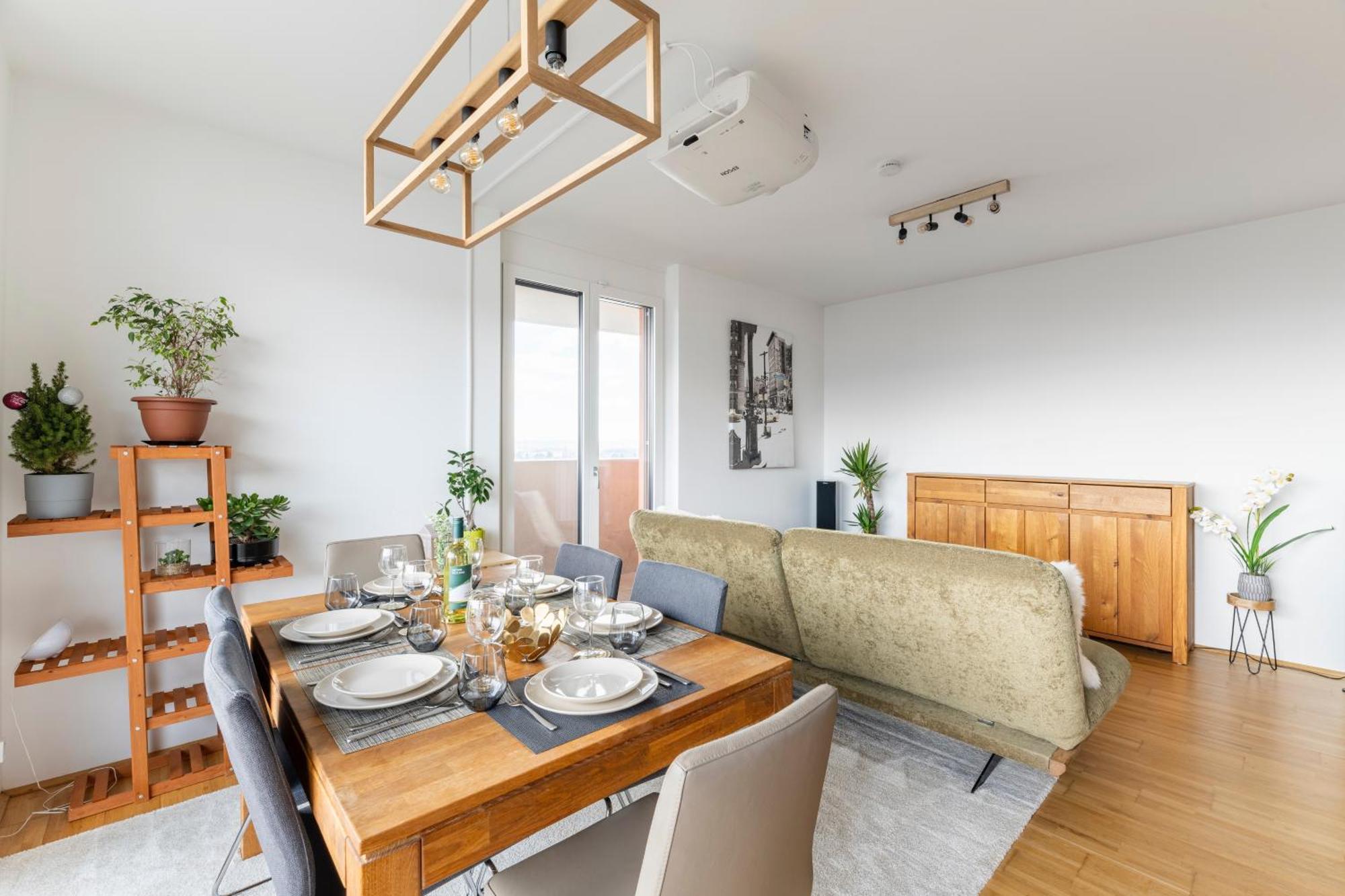 Edler Wohnraum Panoramablick 3 Sz Boxspringbetten, E-Ladestation, Kaffeevollautomat, Klima, Lift, Terrasse & 2Xtg Грац Екстериор снимка