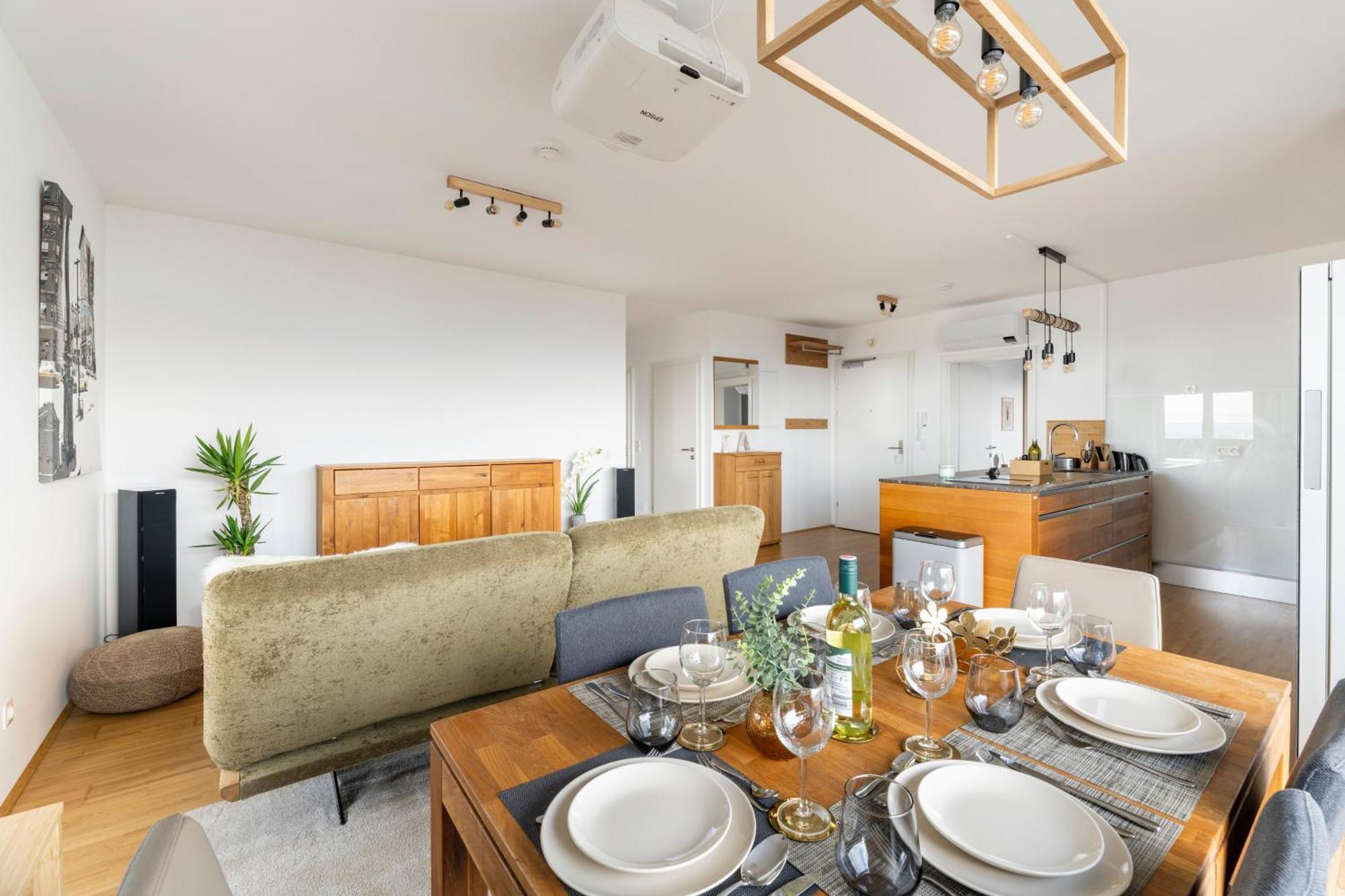 Edler Wohnraum Panoramablick 3 Sz Boxspringbetten, E-Ladestation, Kaffeevollautomat, Klima, Lift, Terrasse & 2Xtg Грац Екстериор снимка